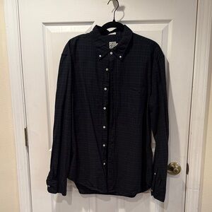 J. CREW Green & Blue Oxford Long Sleeve Button Down Shirt